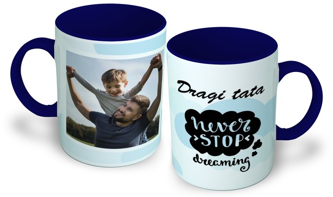 foto šalica: Never stop dreaming